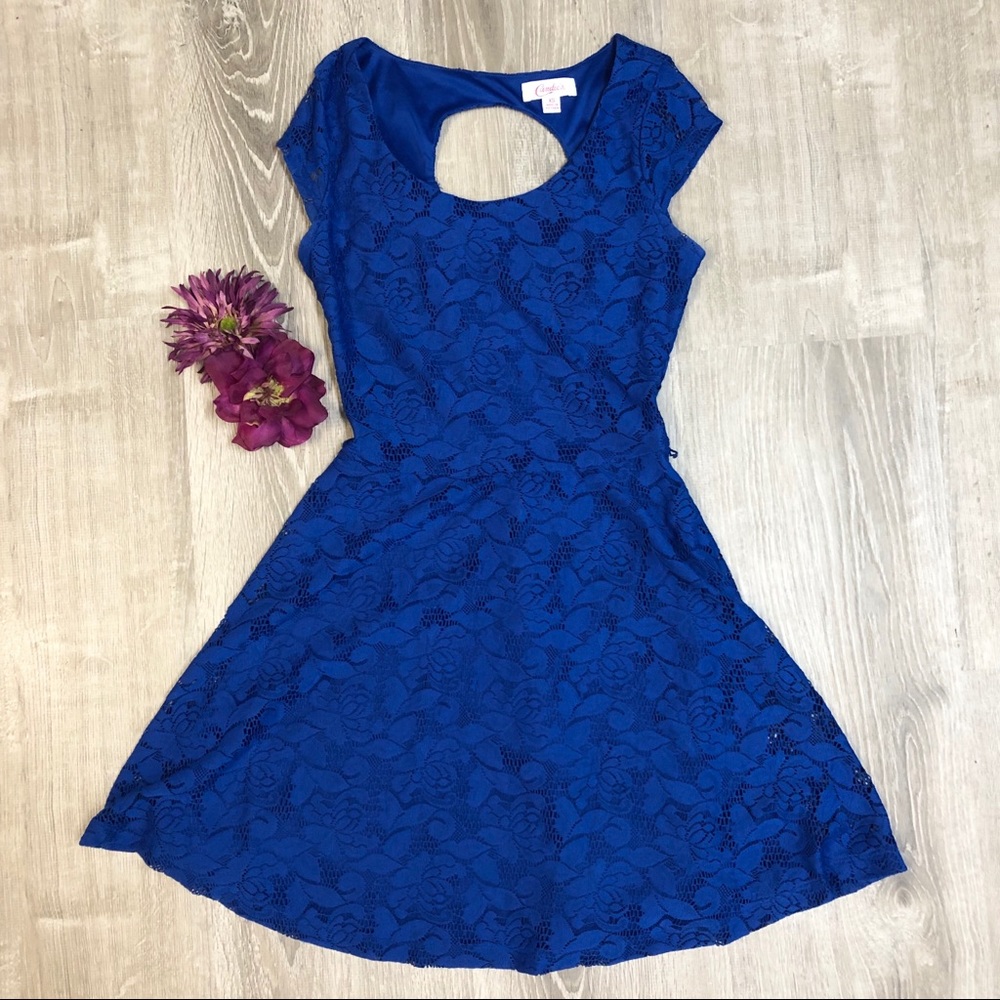Candie’s Cobalt Blue Lace Dress